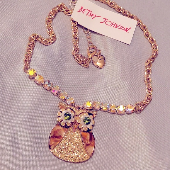 New Betsey Johnson owl necklace - Picture 13 of 14